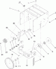 Toro 38606 (622R) - 622R Power Throw Snowthrower, 2007 (270000001-270999999) Pièces détachées FRAME ASSEMBLY