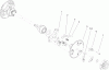Toro 38631 (828 LXE) - Power Max 828 LXE Snowthrower, 2006 (260000001-260999999) Pièces détachées WHEEL CLUTCH SPROCKET ASSEMBLY