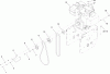 Toro 38631 (828 LXE) - Power Max 828 LXE Snowthrower, 2007 (270000001-270999999) Pièces détachées ENGINE ASSEMBLY AND BELT ASSEMBLY