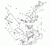 Toro 79360 - 42" Snowthrower, 300 Series Garden Tractors, 1993 (3900001-3999999) Pièces détachées CONTROL & CHUTE ASSEMBLY