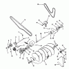 Toro 79360 - 42" Snowthrower, 300 Series Garden Tractors, 1994 (4900001-4999999) Pièces détachées AUGER ASSEMBLY