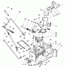 Toro 79360 - 42" Snowthrower, 300 Series Garden Tractors, 1994 (4900001-4999999) Pièces détachées CONTROL & CHUTE ASSEMBLY
