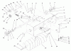 Toro 79360 - 42" Snowthrower, 300 Series Garden Tractors, 2001 (210000001-210999999) Pièces détachées AUGER AND DRIVE SYSTEM