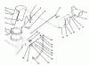 Toro 79361 - 44" Two-Stage Snowthrower, 300 Series Garden Tractors, 1995 (5900001-5999999) Pièces détachées CHUTE ASSEMBLY