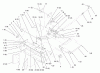 Toro 79365 - 42" Single-Stage Snowthrower, 5xi Garden Tractors, 1998 (8900001-8999999) Pièces détachées MOUNTING & ATTACHMENT ASSEMBLY