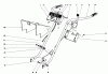 Toro 58235 - 26" Tiller, 1975 (5000001-5999999) Pièces détachées HANDLE ASSEMBLY