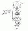Toro 58235 - 26" Tiller, 1975 (5000001-5999999) Pièces détachées REWIND STARTER NO. 590420