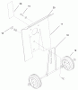 Toro 58356 - Garden Cultivator, 1997 (79000001-79999999) Pièces détachées WHEEL & GUARD ASSEMBLY