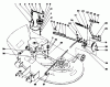 Toro 05-38SL02 - 38" Side Discharge Mower, 1992 (2000001-2999999) Pièces détachées IDLER PULLEY & HEIGHT ADJUSTMENT