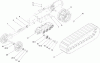 Compact Utility Loaders 22332 - Toro Dingo TX 425 Wide Track Compact Utility Loader (SN: 250000001 - 250999999) (2005) Pièces détachées TRACK AND TRACTION ASSEMBLY