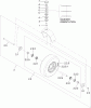 Vertikutierer / Belüfter 33518 - Toro 30" Stand-On Aerator (SN: 313000001 - 313999999) (2013) Pièces détachées CASTER WHEEL AND FORK ASSEMBLY