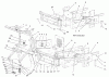 Rasenmäher Zubehör 78491 - Toro Bagger, 200 Series Z Master (SN: 220000001 - 220999999) (2002) Pièces détachées FRAME ASSEMBLY