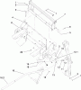 Rasenmäher Zubehör 78544 - Toro 60" DFS E-Z Vac Collection System, Z500 Series Z Master Mowers (SN: 312000001 - 312999999) (2012) Pièces détachées Z590-D SERIES BAGGER MOUNTING ASSEMBLY