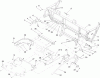 Rasenmäher Zubehör 78568 - Toro 72" E-Z Vac DFS Collection System, Z Master G3 Mower (SN: 290000001 - 290999999) (2009) Pièces détachées BAGGER MOUNT ASSEMBLY