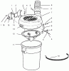 Rasenmäher Zubehör 79402 - Toro 52" Vacuum Bagger (SN: 3900001 - 3999999) (1993) Pièces détachées CANISTER ASSEMBLY