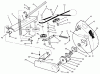 Rasenmäher Zubehör 79430 - Toro 50" Vacuum Bagger, ZRT Tractor (SN: 59000001 - 59999999) (1995) Pièces détachées BLOWER PULLEYS & IDLER ARM ASSEMBLY #2