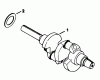 Rasen- und Garten Traktoren 30754 - Toro Groundsmaster 117 Tractor (SN: 8000001 - 8999999) (1988) Pièces détachées CRANKSHAFT KOHLER ENGINE MODEL NO. KT1 7QS TYPE NO. 24324