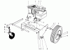 Laubbläser / Laubsauger 62912 - Toro 5 hp Lawn Vacuum (SN: 0000001 - 0999999) (1980) Pièces détachées ENGINE AND BASE ASSEMBLY (MODEL 62912)