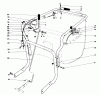Laubbläser / Laubsauger 62923 - Toro 5 hp Lawn Vacuum (SN: 4000001 - 4999999) (1984) Pièces détachées CONTROLS AND HANDLE ASSEMBLY (MODEL 62923)