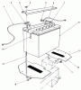 Rasenmäher Antrieb 30180 - Toro Mid-Size ProLine Traction Unit, Gear Drive, 16 hp (SN: 100001 - 199999) (1991) Pièces détachées BATTERY ASSEMBLY