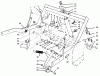 Rasen- und Garten Traktoren 30610 - Toro Groundsmaster 120 Tractor (SN: 690001 - 699999) (1996) Pièces détachées PARKING BRAKE & LIFT FRAME ASSEMBLY