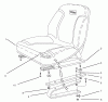 Rasen- und Garten Traktoren 30612TE - Toro Groundsmaster 120 Tractor (SN: 220000001 - 220999999) (2002) Pièces détachées SEAT ASSEMBLY