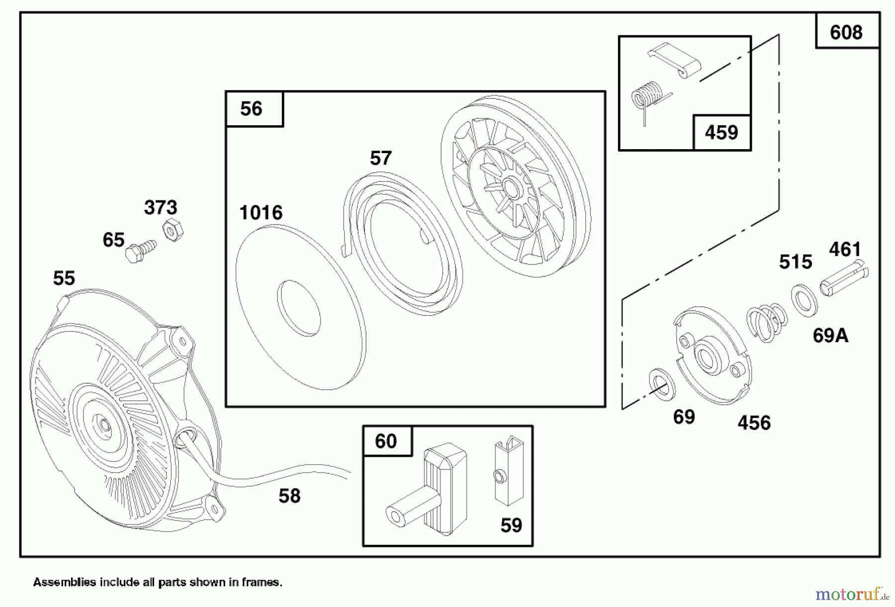Laubbläser / Laubsauger 62924 - Toro 5 hp Lawn Vacuum (SN: 8900001 - 8999999) (1998) ENGINE BRIGGS & STRATTON MODEL 135202-0263-01 #6