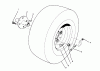 Rasen- und Garten Traktoren 30718 - Toro ProLine 118 (SN: 4900001 - 4999999) (1994) Pièces détachées FRONT WHEEL ASSEMBLY
