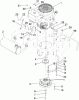 Mäher, Stand-on 79559 - Toro GrandStand Mower, 52" TURBO FORCE Cutting Unit (SN: 290005001 - 290999999) (2009) Pièces détachées ENGINE ASSEMBLY