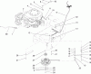Rasenmäher für Großflächen 30318 - Toro Mid-Size ProLine Mower, T-Bar, Gear Drive, 15 HP, 44" Side Discharge Deck (SN: 260000001 - 260999999) (2006) Pièces détachées ENGINE INSTALLATION ASSEMBLY