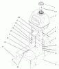 Rasenmäher für Großflächen 30320 - Toro Mid-Size ProLine Mower, T-Bar, Gear Drive, 15 hp, 44" Side Discharge Deck (SN: 230000001 - 230999999) (2003) Pièces détachées FUEL TANK ASSEMBLY