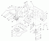 Rasenmäher für Großflächen 30521 - Toro Mid-Size ProLine Mower, Pistol Grip, Gear Drive, 12.5 hp, 36" Side Discharge Deck (SN: 220000001 - 220999999) (2002) Pièces détachées TRANSMISSION AND DRIVE PULLEY ASSEMBLY