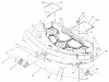 Zerto-Turn Mäher 74161 (Z147) - Toro Z Master Mower, 44" SFS Side Discharge Deck (SN: 240000001 - 240001000) (2004) Pièces détachées DECK AND WHEEL GAGE ASSEMBLY
