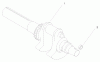 Zerto-Turn Mäher 74171 (Z150) - Toro Z Master Mower, 44" SFS Side Discharge Deck (SN: 200000001 - 200999999) (2000) Pièces détachées GROUP 1 CRANKSHAFT ASSEMBLY