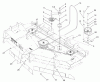 Zerto-Turn Mäher 74226 (Z255) - Toro Z Master Mower, 62" SFS Side Discharge Deck (SN: 220000001 - 220999999) (2002) Pièces détachées BELT AND IDLER ARM ASSEMBLY