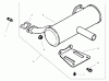 Compact Utility Loaders 22300 - Toro Dingo 222 Traction Unit (SN: 890001 - 899999) (1998) Pièces détachées GROUP 11-EXHAUST