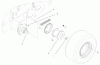 Compact Utility Loaders 22302 - Toro Dingo 220-D Traction Unit (SN: 990001 - 999999) (1999) Pièces détachées REAR WHEEL ASSEMBLY
