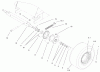 Compact Utility Loaders 22302TE - Toro Dingo 220-D Traction Unit (SN: 990001 - 999999) (1999) Pièces détachées FRONT WHEEL ASSEMBLY
