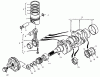 Compact Utility Loaders 22302TE - Toro Dingo 220-D Traction Unit (SN: 990001 - 999999) (1999) Pièces détachées PISTON AND CRANKSHAFT ASSEMBLY