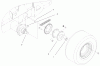 Compact Utility Loaders 22302TE - Toro Dingo 220-D Traction Unit (SN: 990001 - 999999) (1999) Pièces détachées REAR WHEEL ASSEMBLY