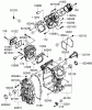 Zerto-Turn Mäher 74273 (Z558) - Toro Z Master Mower, 72" TURBO FORCE Side Discharge Deck (SN: 270002001 - 270666666) (2007) Pièces détachées CYLINDER AND CRANKCASE ASSEMBLY KAWASAKI FH770D-AS05