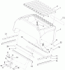Zerto-Turn Mäher 74281TE (Z597-D) - Toro Z Master Mower, 72 Rear Discharge Deck (SN: 260000001 - 260999999) (2006) Pièces détachées HOOD ASSEMBLY