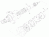 Compact Utility Loaders 22303 - Toro Dingo 320-D Traction Unit (SN: 200000501 - 200999999) (2000) Pièces détachées HYDRAULIC MOTOR ASSEMBLY NO. 99-3052