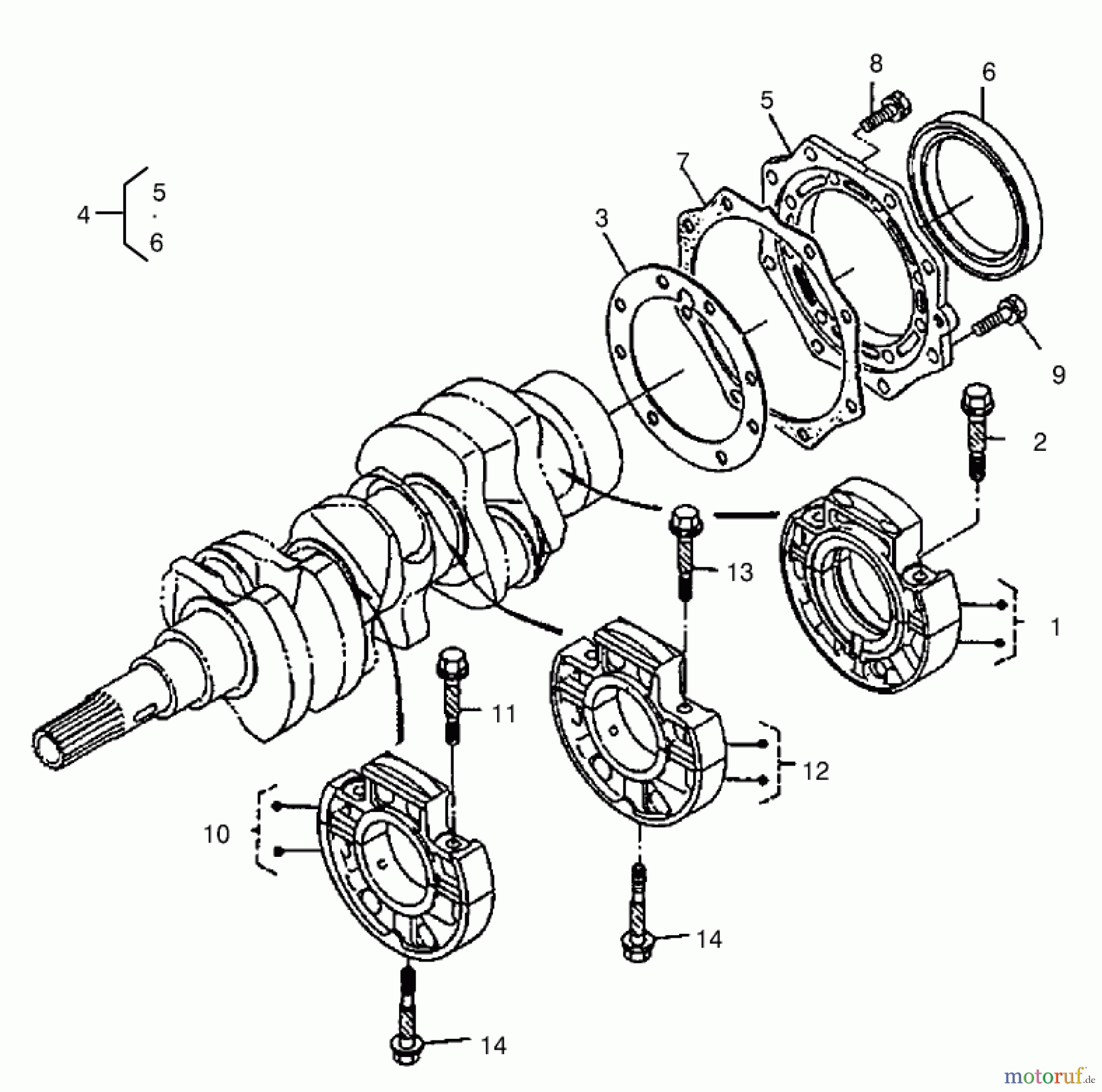  Compact Utility Loaders 22303TE - Toro Dingo 320-D Compact Utility Loader (SN: 220000001 - 220999999) (2002) MAIN BEARING CASE ASSEMBLY