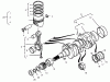Compact Utility Loaders 22303TE - Toro Dingo 320-D Traction Unit (SN: 990001 - 999999) (1999) Pièces détachées PISTON AND CRANKSHAFT ASSEMBLY