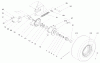 Compact Utility Loaders 22304 - Toro Dingo 222 Traction Unit (SN: 200000001 - 200999999) (2000) Pièces détachées FRONT WHEEL ASSEMBLY