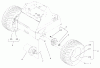 Compact Utility Loaders 22305 - Toro Dingo 322 Compact Utility Loader (SN: 210000001 - 210999999) (2001) Pièces détachées WHEEL AND MOTOR ASSEMBLY