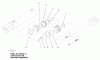 Compact Utility Loaders 22305 - Toro Dingo 322 Compact Utility Loader (SN: 220000001 - 220000200) (2002) Pièces détachées HYDRAULIC CYLINDER KIT ASSEMBLY NO. 100-4163