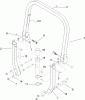 Zerto-Turn Mäher 74937 - Toro Z Master G3 Riding Mower, 72" TURBO FORCE Side Discharge Deck (SN: 290000001 - 290999999) (2009) Pièces détachées ROLL-OVER PROTECTION SYSTEM ASSEMBLY NO. 116-0231