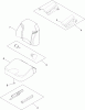 Zerto-Turn Mäher 74954 - Toro Z Master Commercial 3000 Series Riding Mower, 60" TURBO FORCE Side Discharge Deck (SN: 312000001 - 312999999) (2012) Pièces détachées SEAT ASSEMBLY NO. 116-0038
